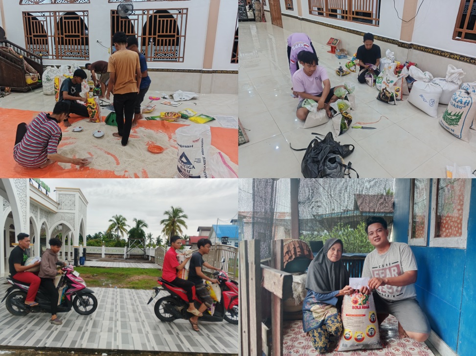 Penyaluran Zakat Fitrah di Masjid Nurul Huda Desa Pemusiran